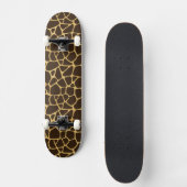 Giraffe geplaatst achtergrond skateboard (Voorkant)