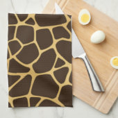 Giraffe geplaatst achtergrond theedoek (Quarter Fold)