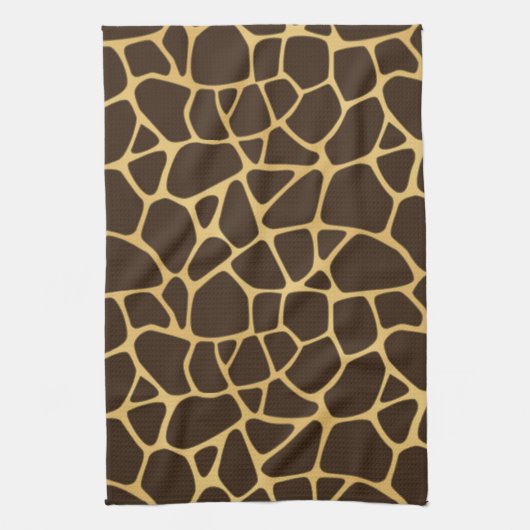 Giraffe geplaatst achtergrond theedoek (Verticaal)