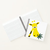 Giraffe gestoned notitieboek (Binnen)