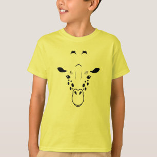 Giraffe Gezicht Silhouet T-shirt