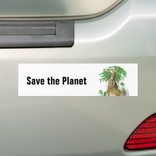 Giraffe Gifts Bumpersticker (Op auto)
