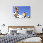Giraffe (Giraffa camelopardalis) 2 Canvas Afdruk (Insitu (Slaapkamer))