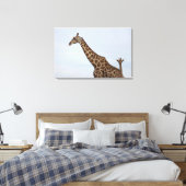 Giraffe (Giraffa camelopardalis), nationale Chobe Canvas Afdruk (Insitu (Slaapkamer))
