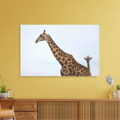 Giraffe (Giraffa camelopardalis), nationale Chobe Canvas Afdruk (Insitu (Woonkamer))