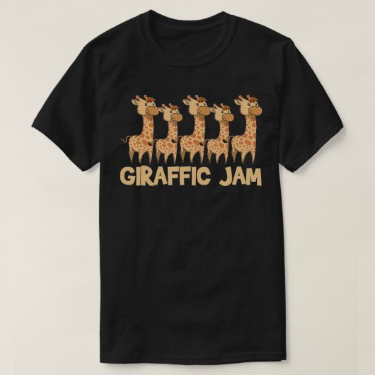 Giraffe Giraffic Jam Funny Pun Cute T-shirt (Design voorkant)
