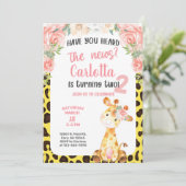 Giraffe girl 2nd, invitation de deuxième anniversa (Debout devant)