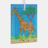Giraffe - Glas Ornament (Voorkant Rechts)