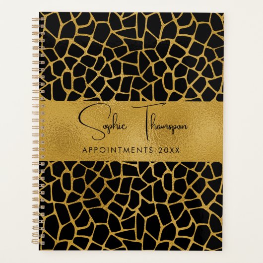 Giraffe Gouden Nieuwjaar Planner (Voorkant)