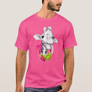 Giraffe Grafisch Cute Giraffe Cool Animal T-shirt