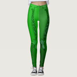 Giraffe Green Leggings