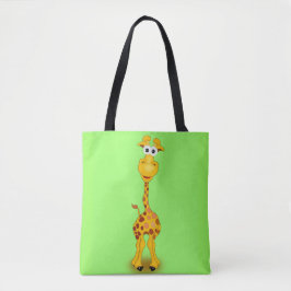 Giraffe GreenTote Bag Draagtas