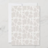Giraffe Greige Waterverf Kinder Verjaardag Kaart (Achterkant)