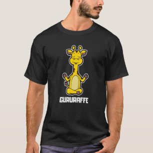 Giraffe Guruaffe Yoga Dieren Yoga Positie Vintage T-shirt