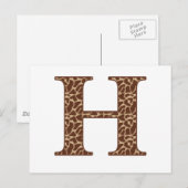 giraffe-h briefkaart (Voorkant / Achterkant)