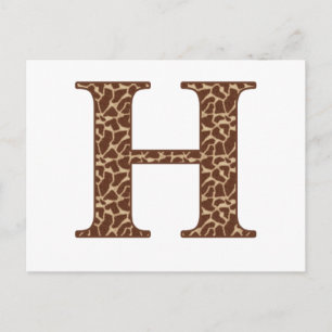 giraffe-h briefkaart