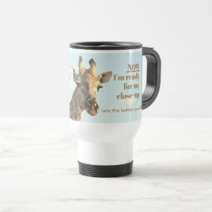 Giraffe/"HAD MIJN KOFFIE/KLAAR VOOR MIJN SLUITING! Reisbeker