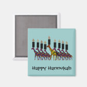 Giraffe Hannukah Menorah Magnets (Recto/Verso)