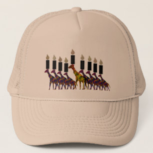 Giraffe Hannukah Menorah Trucker Pet
