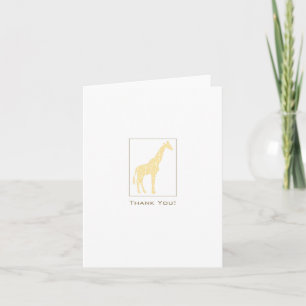 Giraffe Hartelijk dank Bedankkaart