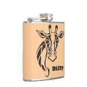 Giraffe Head Tattoo Art Heupfles (Rechts)