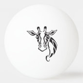 Giraffe Head Tattoo Art Pingpongballen (Achterkant)