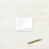 Giraffe Head Tattoo Art Post-it® Notes (Op bureau)