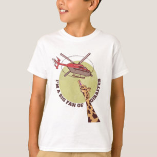 Giraffe Helikopter T-shirt