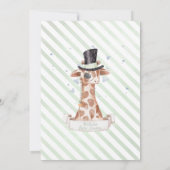 Giraffe hete luchtballondouche per post kaart (Achterkant)