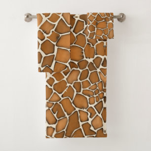 Giraffe Hide Vacht Patroon Print Bad Handdoek