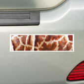 Giraffe Huid_ Bumpersticker (Op auto)