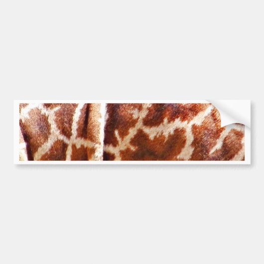 Giraffe Huid_ Bumpersticker (Voorkant)