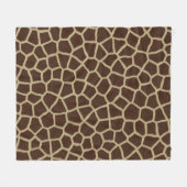 Giraffe Huid Fleece Deken (Voorkant (Horizontaal))