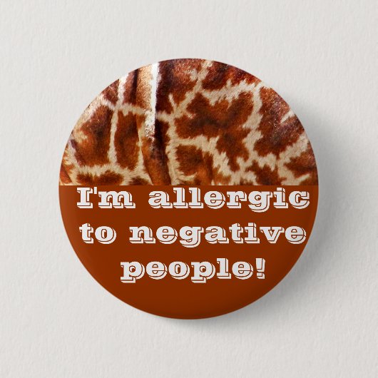 Giraffe Huid_ Ronde Button 5,7 Cm (Voorkant)