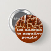 Giraffe Huid_ Ronde Button 5,7 Cm (Voorkant /achterkant)