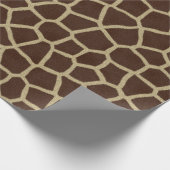 Giraffe huidafdruk cadeaupapier (Hoek)