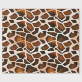 Giraffe Huidpatroon Inpakpapier (Vlak)