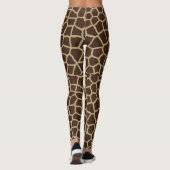 Giraffe Huidtextuur Bruin Patroon-6524 Leggings (Achterkant)