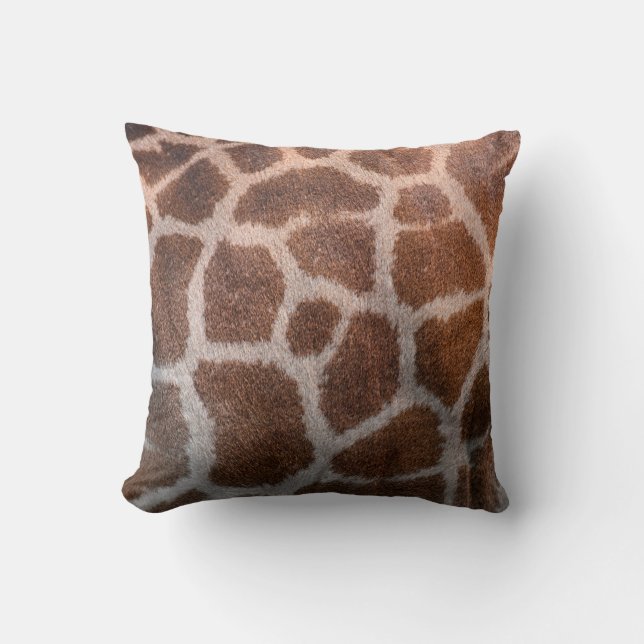 Giraffe huidtextuur kussen (Voorkant)