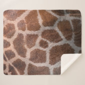 Giraffe huidtextuur sherpa deken (Voorkant (horizontaal))
