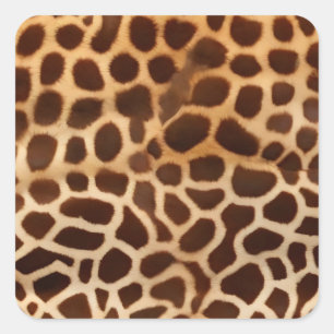 Giraffe huidtextuur vierkante sticker