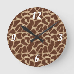 Giraffe Huidvlekken 2 Ronde Klok