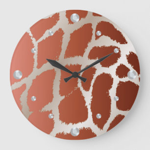Giraffe Huidwandklok Grote Klok