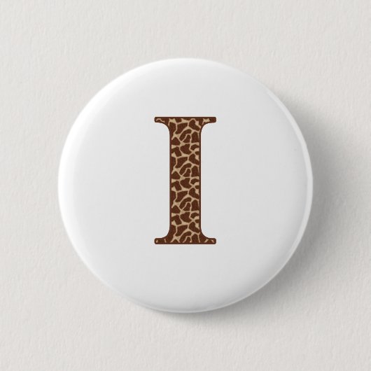 GIRAFFE I RONDE BUTTON 5,7 CM (Voorkant)