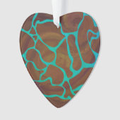 Giraffe Impression Brown et Turquoise (devant)