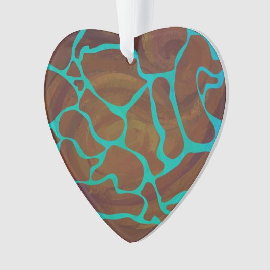 Giraffe Impression Brown et Turquoise (devant)