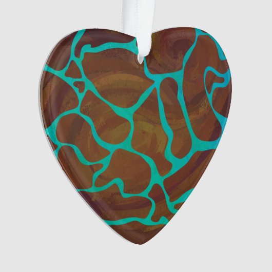 Giraffe Impression Brown et Turquoise (devant)