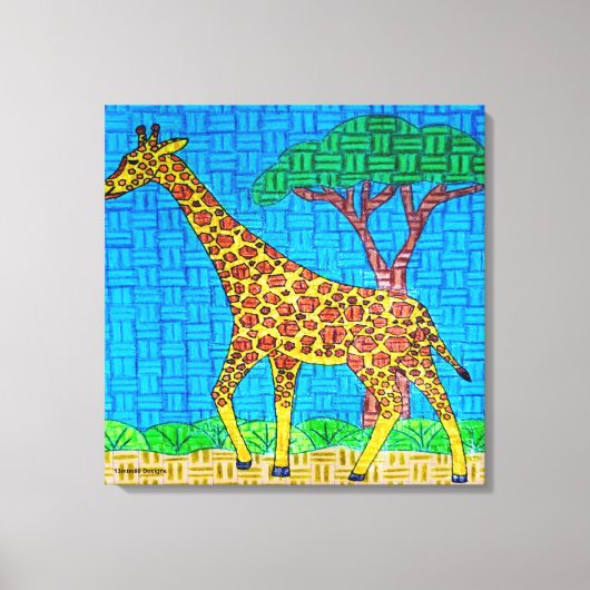 Giraffe - Impression en toile (Recto)