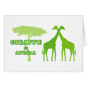 Giraffe in Afrika (Groen)