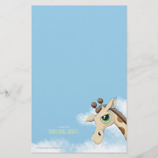 Giraffe in Clouds  Note Paper Briefpapier